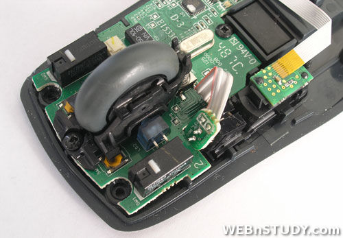 Insides of an optical mouse - Optički miš iznutra